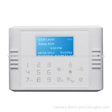 Touch Screen GSM + PSTN Alarm System Kit with Nice Design, 8 Wired Zones